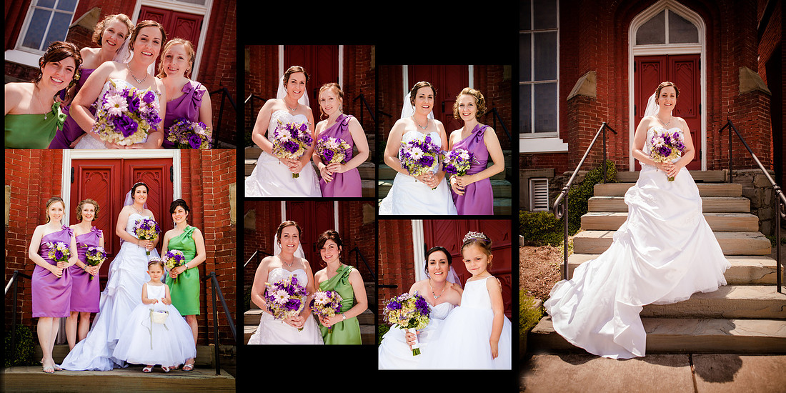Bridal party wedding photography harrisburg pa