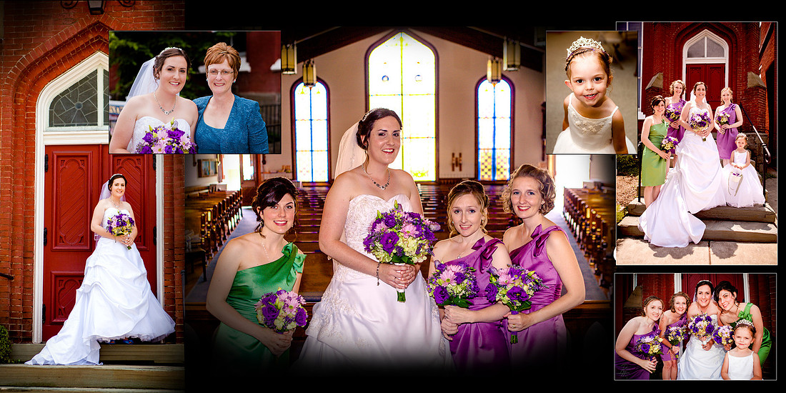 brides maids wedding photography harrisburg pa album